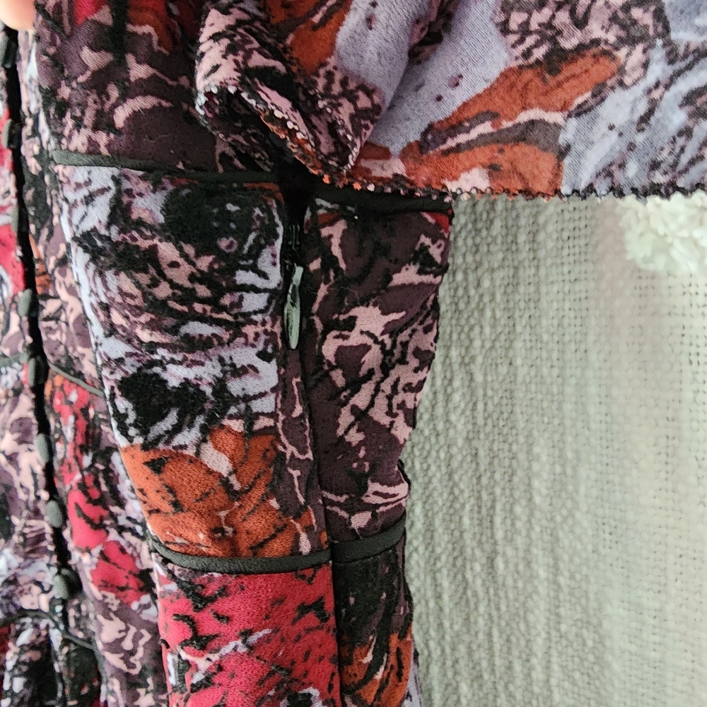 Free People Red and Black Floral Mini Dress - Picture 10 of 11